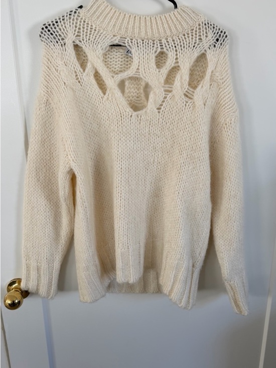 Zara Sweaters - ZARA Women’s Knitted Cream Sweater S